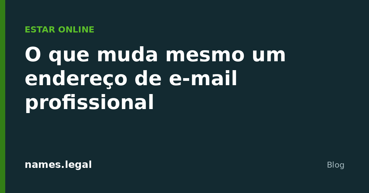 Was eine geschäftliche E-Mail-Adresse wirklich ändert